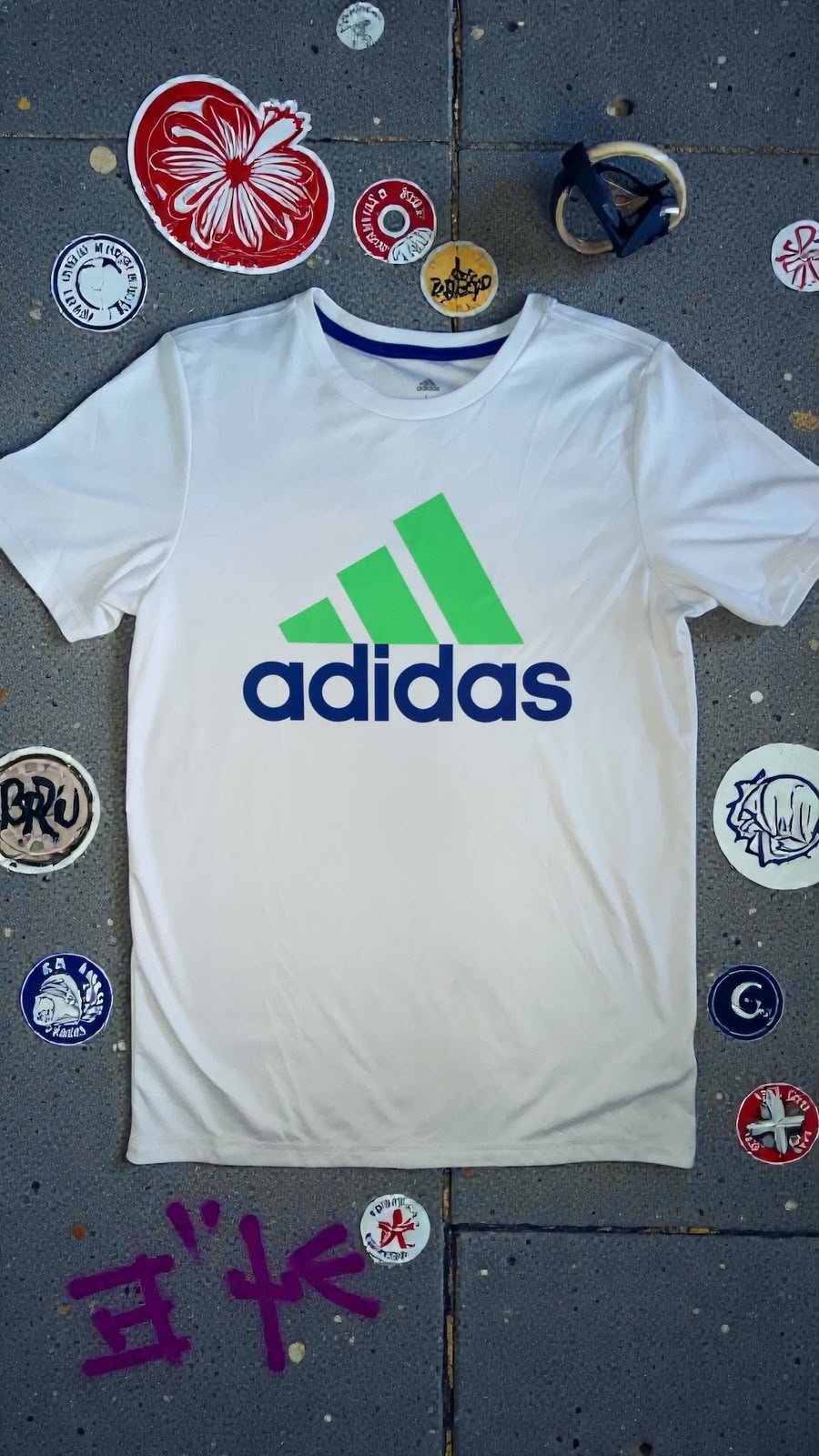 Foto 3 de Camiseta Adidas Blanca con Estampado