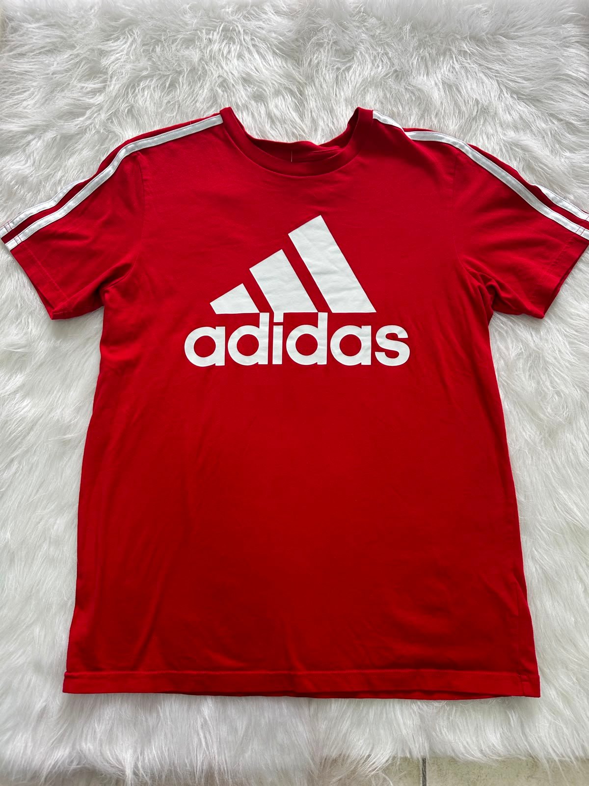 Camiseta Adidas Roja en Algodón