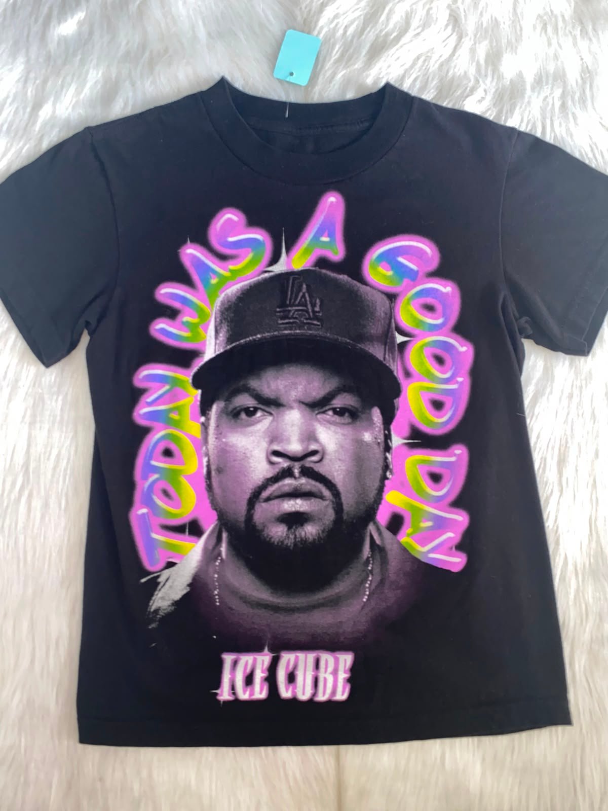 Camiseta Ice Cube Negra en Algodón
