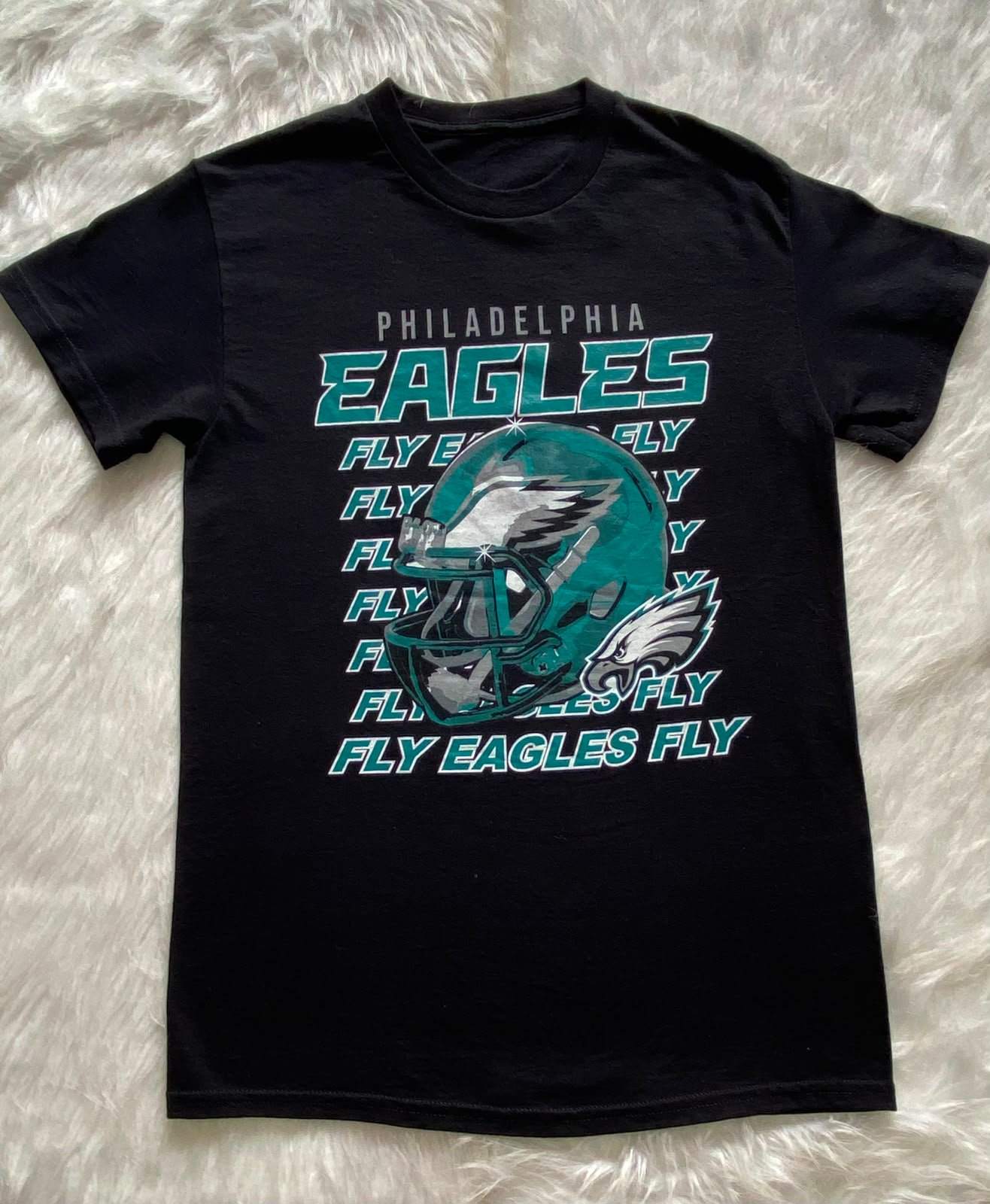 Camiseta Philadelphia Negra con Estampado