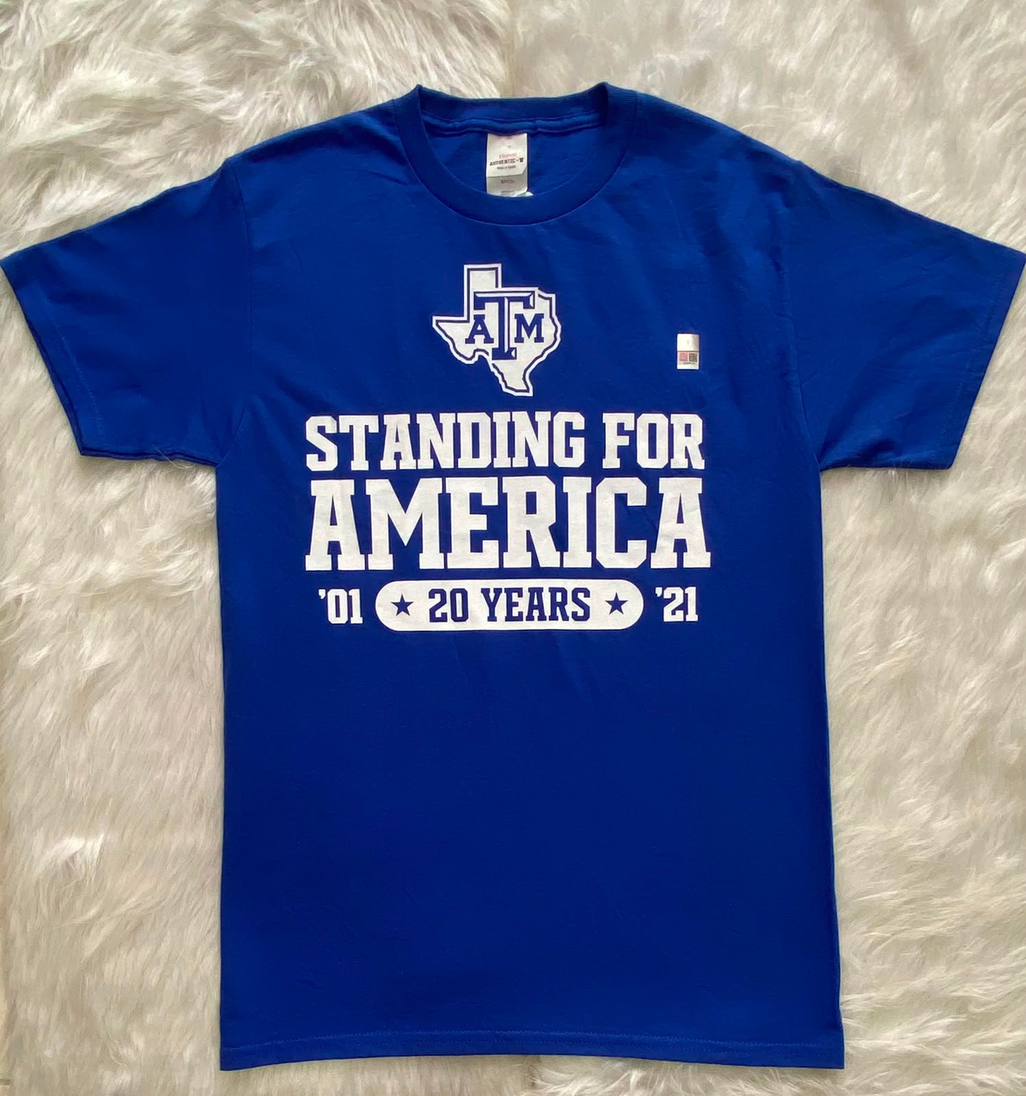 Camiseta ATM Azul con Estampado