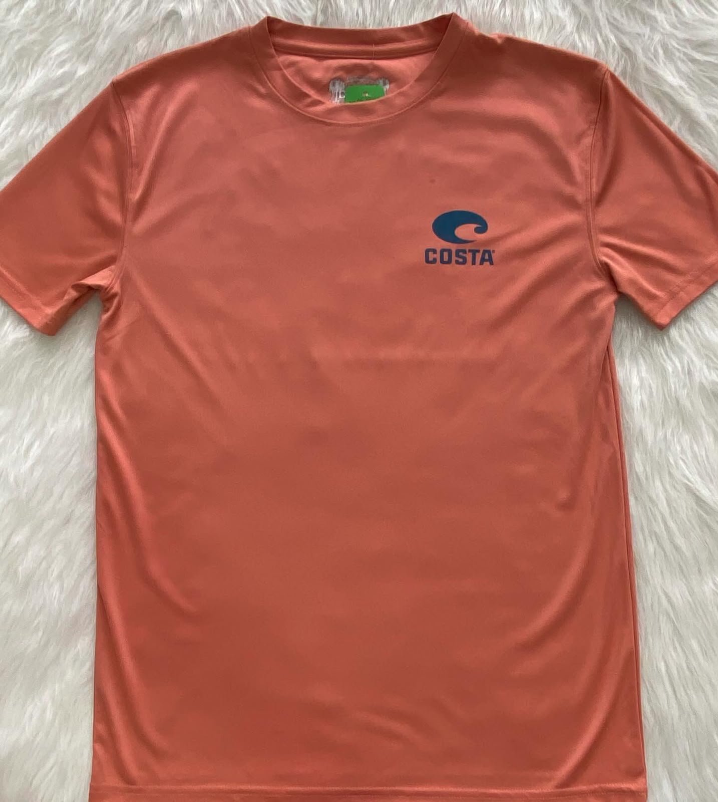 Camiseta Costa Color Salmón con Estampado