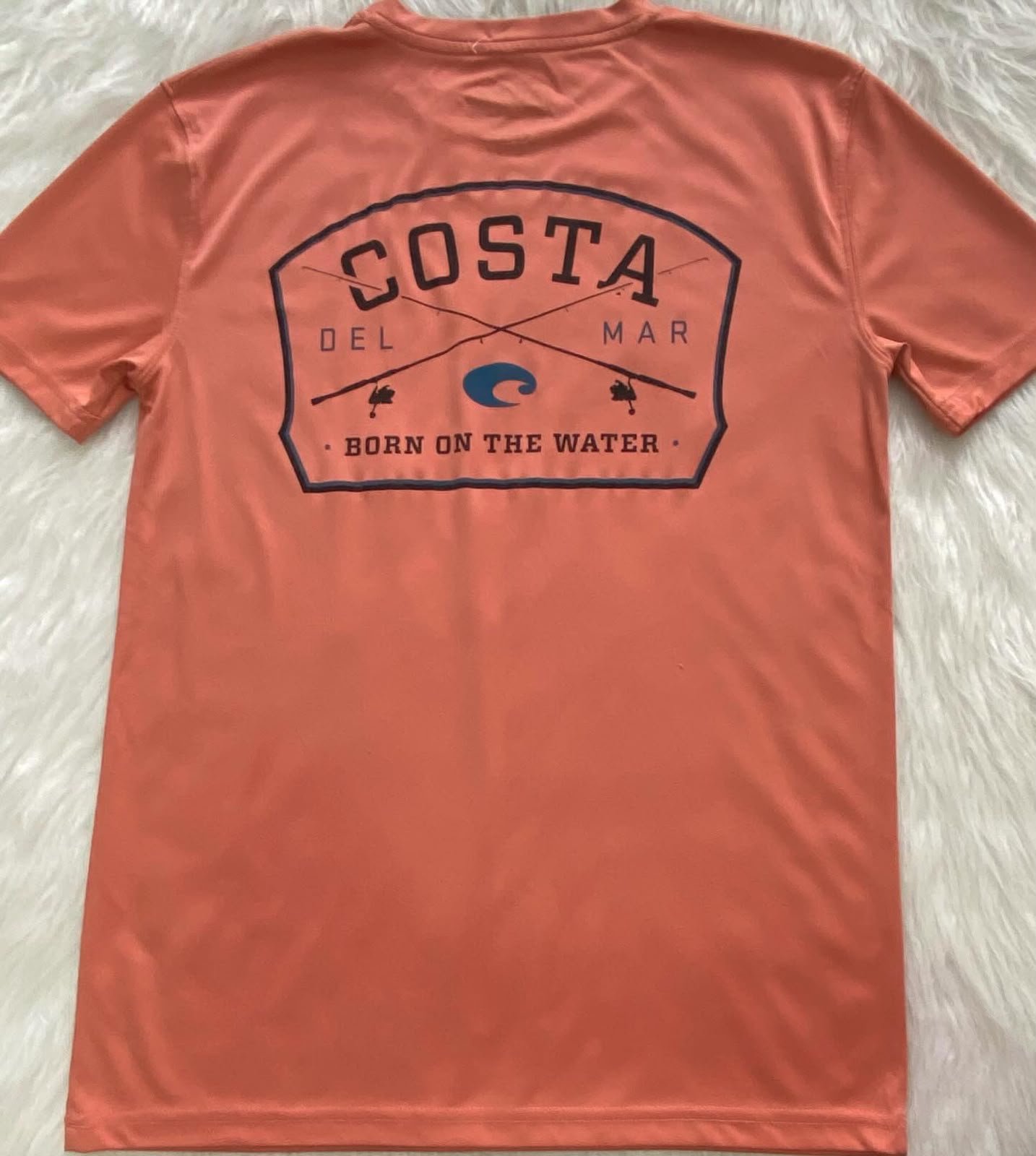 Foto 2 de Camiseta Costa Color Salmón con Estampado