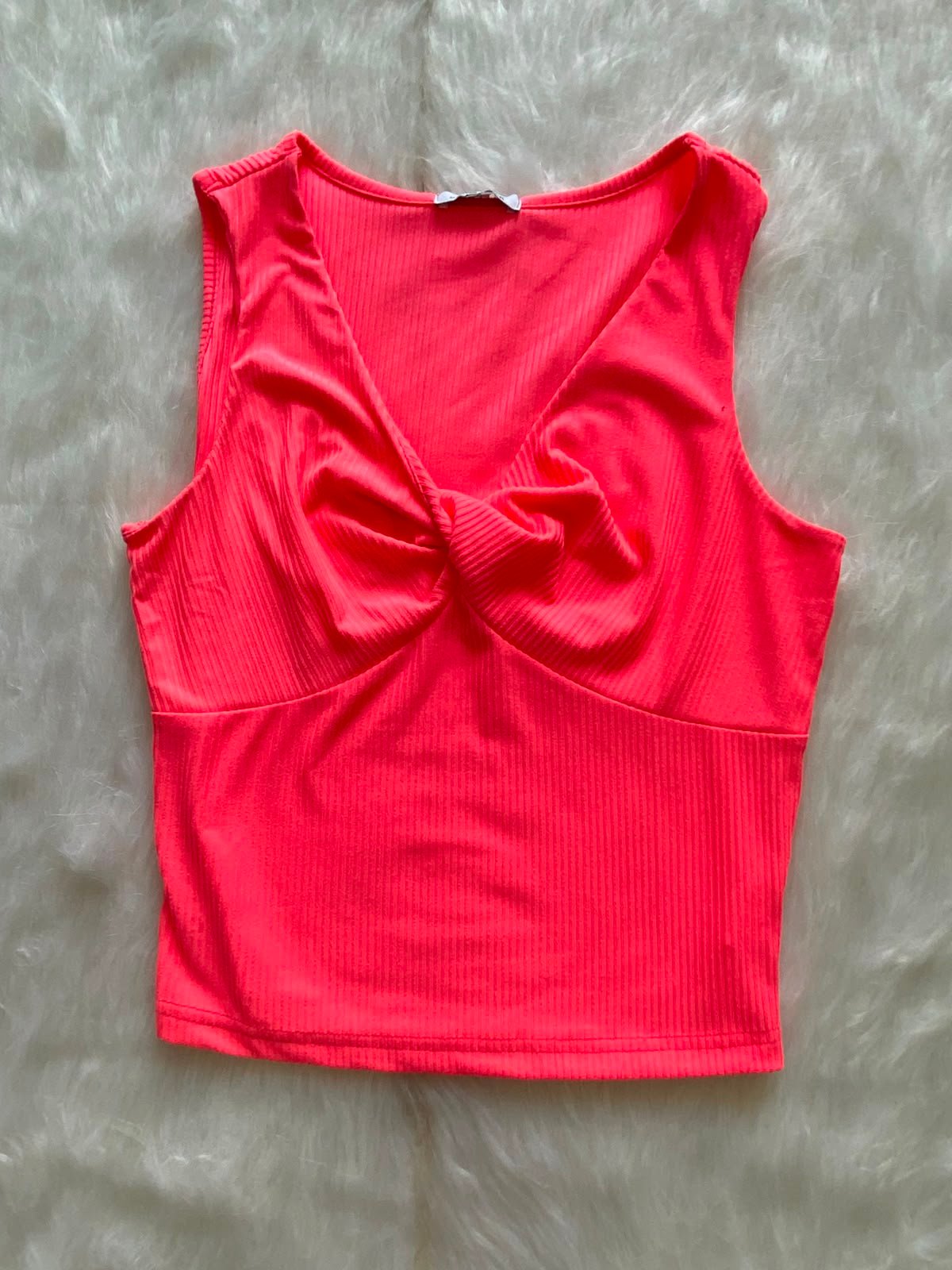 Blusa Rosada sin Manga