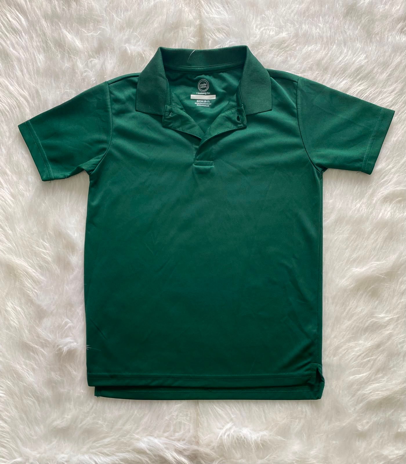 Camisa Wonder Nation Tipo Polo Verde