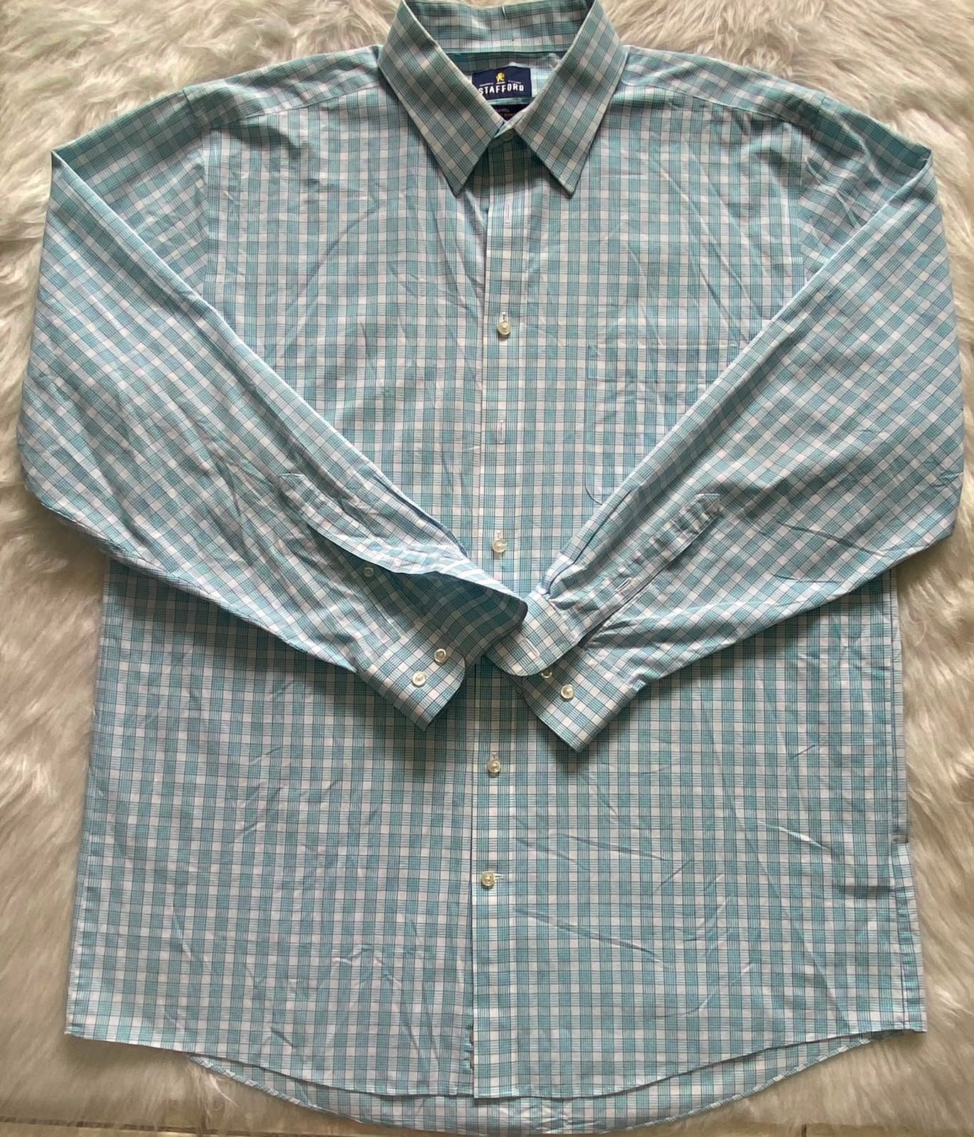Camisa Stafford Azul de Cuadros