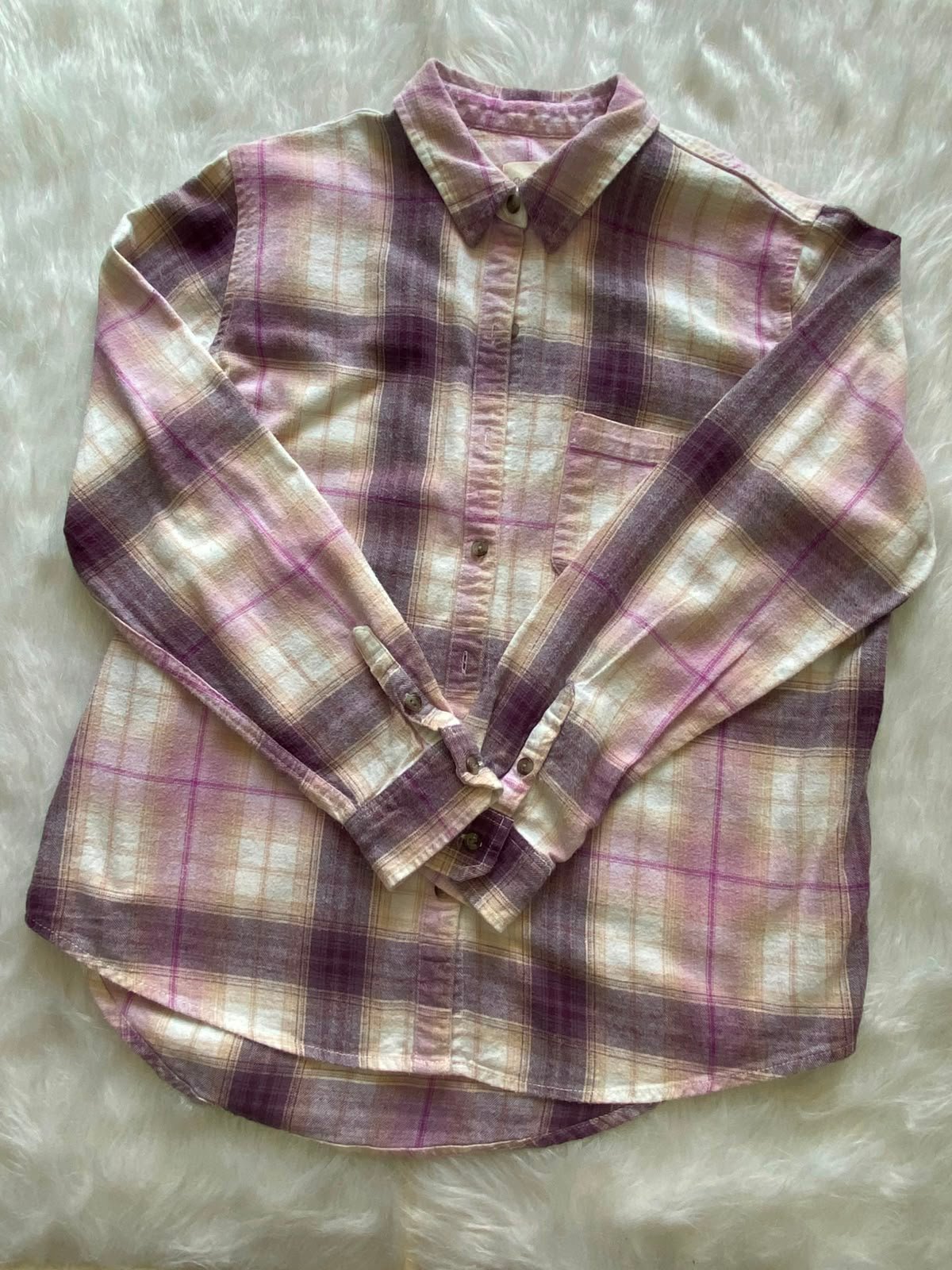Camisa Universal Thread Rosa a Cuadros