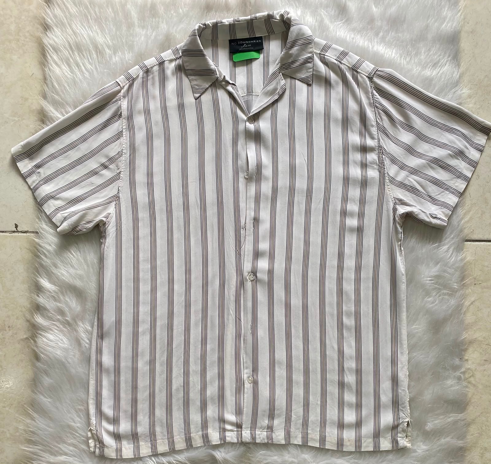 Camisa No Boundarie Blanca con Lineas